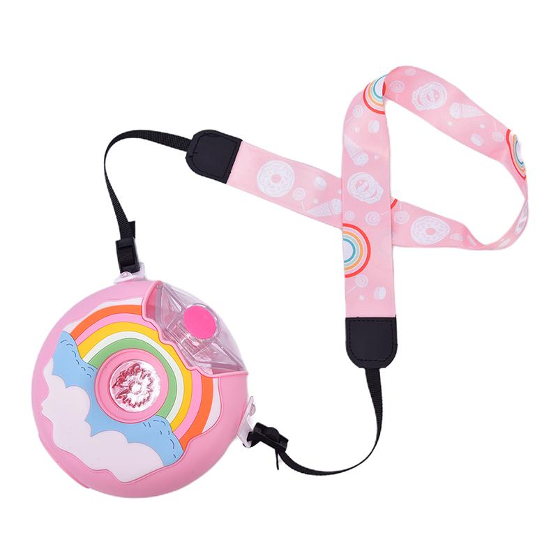 Sang Trọng Hoạt Hình Bình Nước Cho Bé Tặng Ốp Ấm Đun Nước Ống Hút Nước Di Động Ấm Đun Nước Ống Hút Bình Nước