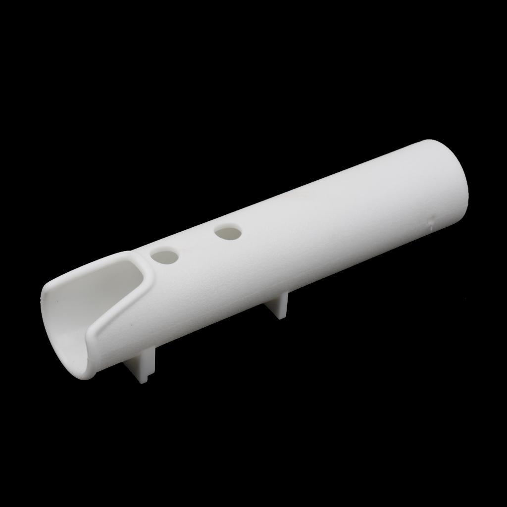 Strong Plastic Flush Mount Fishing Rod Holder for Kayak Canoe Boat - White