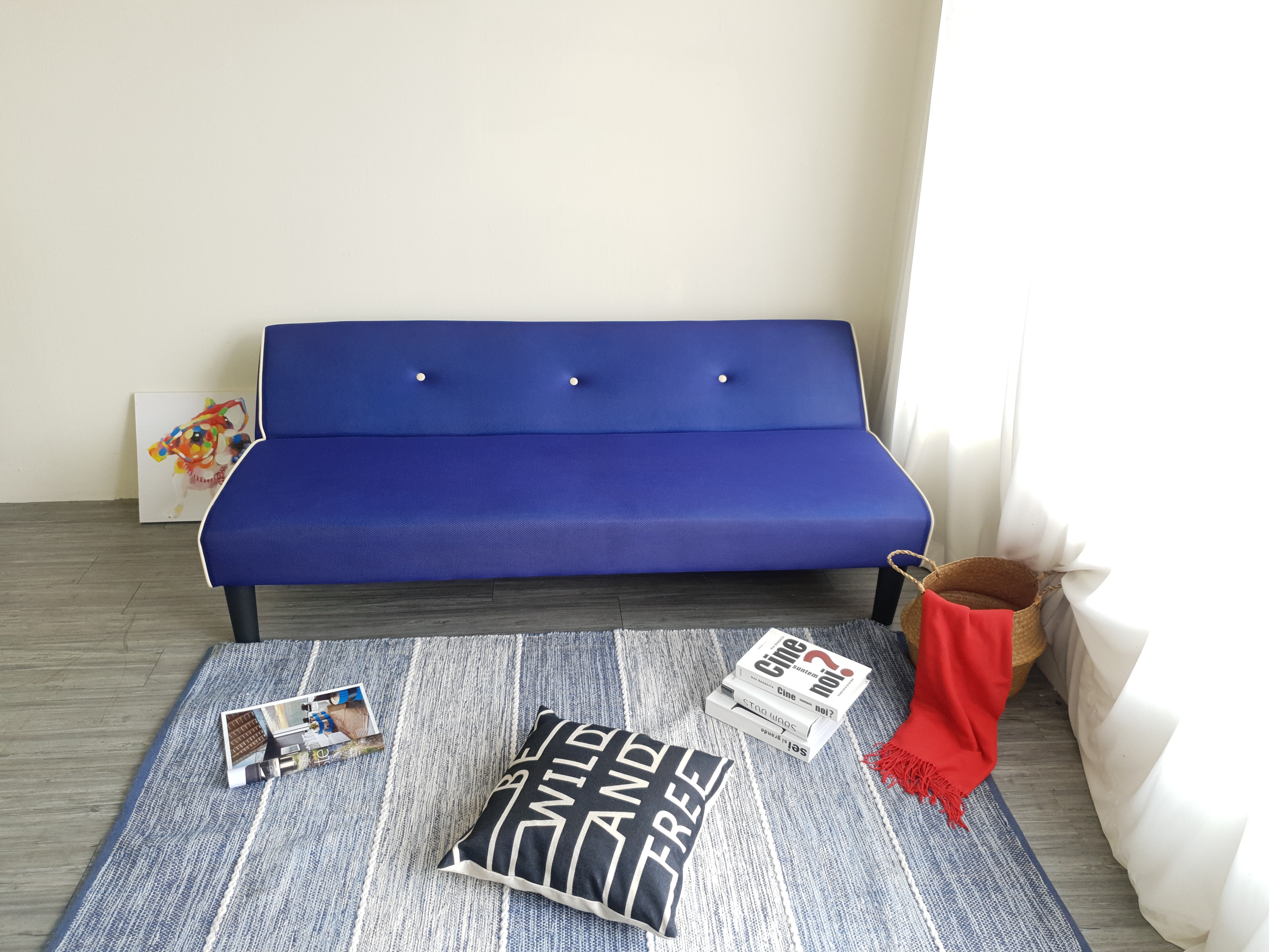 Sofa bed đa năng Juno sofa màu xanh dương