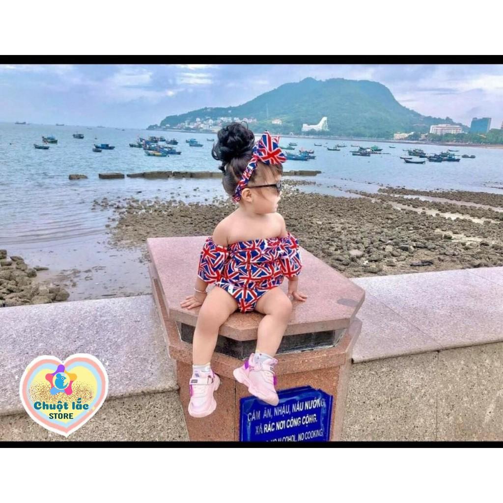 Sét đồ bơi cho bé gái, body kèm tuban bé gái kate thái cho bé từ 7kg đến 20kg