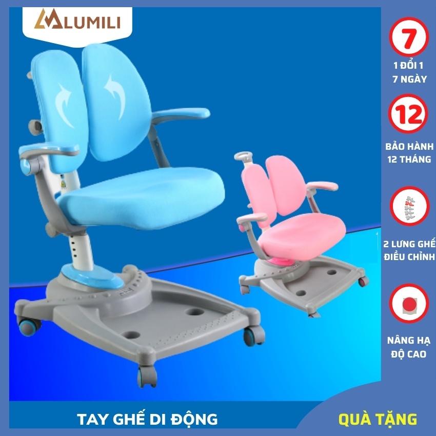 ghế chống gù cao cấp trẻ em B9 có tay vịn, bánh xe di chuyển nâng hạ độ cao chịu lực lên tới 80kg