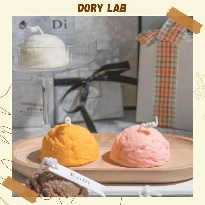 Nến Thơm Hình Viên Kem Nhiều Màu Sắc, Phụ Kiện Decor Chụp Ảnh - Dory Lab