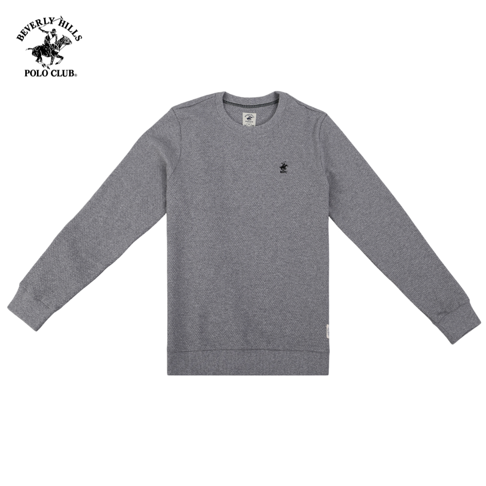 Áo Tshirt dài tay Nam Beverly Hills Polo Club Regularfit Cotton Xám HMRLS20TL140