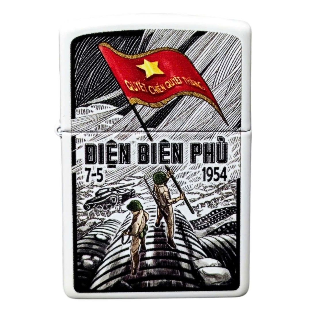 Zippo Kỷ Niệm Chiến Thắng Điện Biên Phủ 1954 – Bật Lửa Zippo Chính Hãng Sưu Tầm