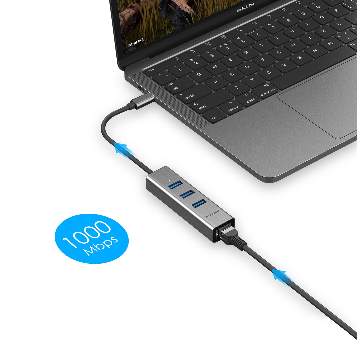 Bộ chuyển đổi USB-C 4 trong 1 Lention C23s Hàng Chính Hãng