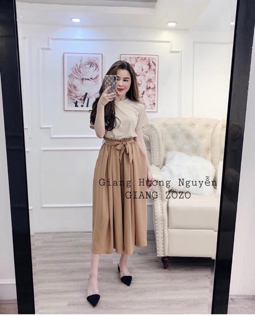 Sét áo thun quần ống rộng