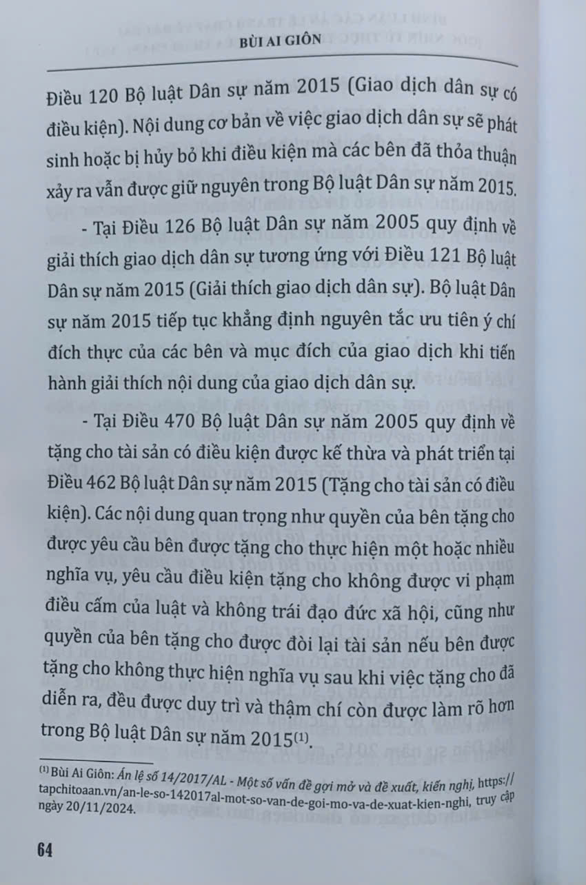 Bình luận các án lệ tranh chấp về đất đai – Góc nhìn từ thực tiễn xét xử của Thẩm phán (tập 1 và 2)