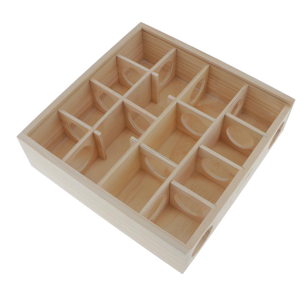 Pet Hamster Wooden Maze Tunnel Gerbil Rat Mouse Mice Small Animal Play Toys