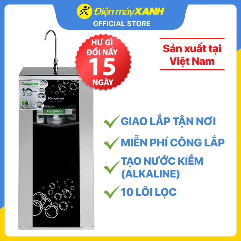 Máy lọc nước R.O Hydrogen Kangaroo KG10G5VTU 10 lõi - Hàng chính hãng - Giao hàng toàn quốc