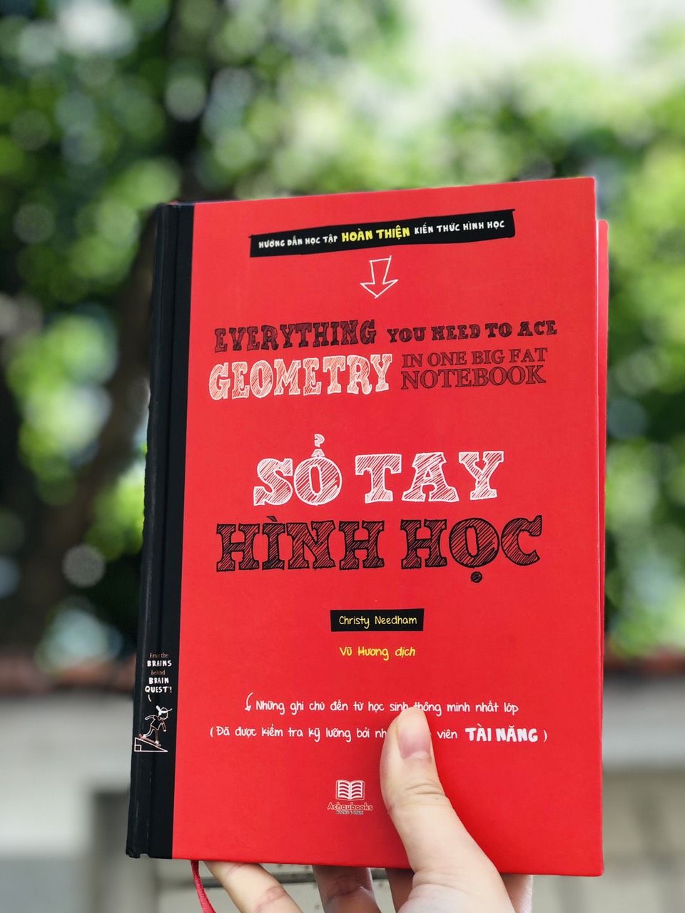 Combo 3 Cuốn Sổ Tay, Sổ Tay Toán Học / Sổ Tay Hình Học / Sổ Tay Khoa Học - Tổng Hợp Kiến Thức Hóa Học, Hình Học, Khoa Học Từ THCS Đến THPT - Á Châu Books, Bìa Cứng, In Màu