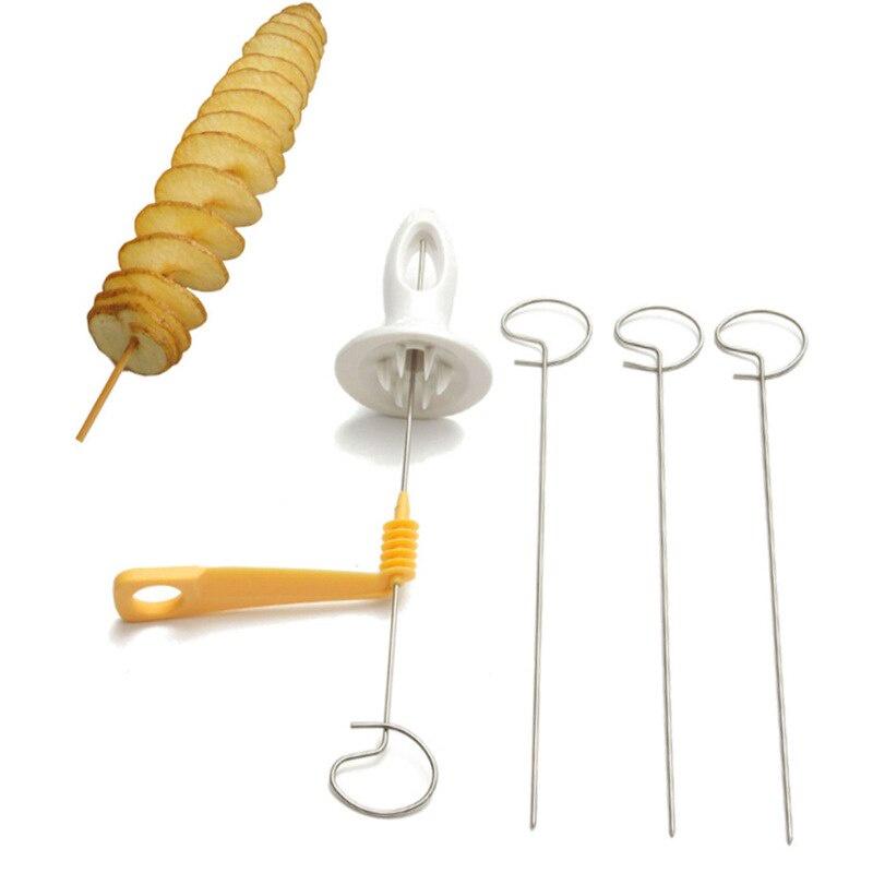 1Set Spiral Potato Cutter Cucumber Slicer Kitchen Accessories Vegetable Spiralizer Spiral Potato Cutter Slicer Kitchen Gadgets