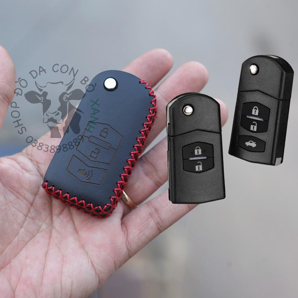 Bao da dành cho chìa khoá Mazda 2s, 3s, Mazda 3 2010, Ford Escape handmade da thật 007