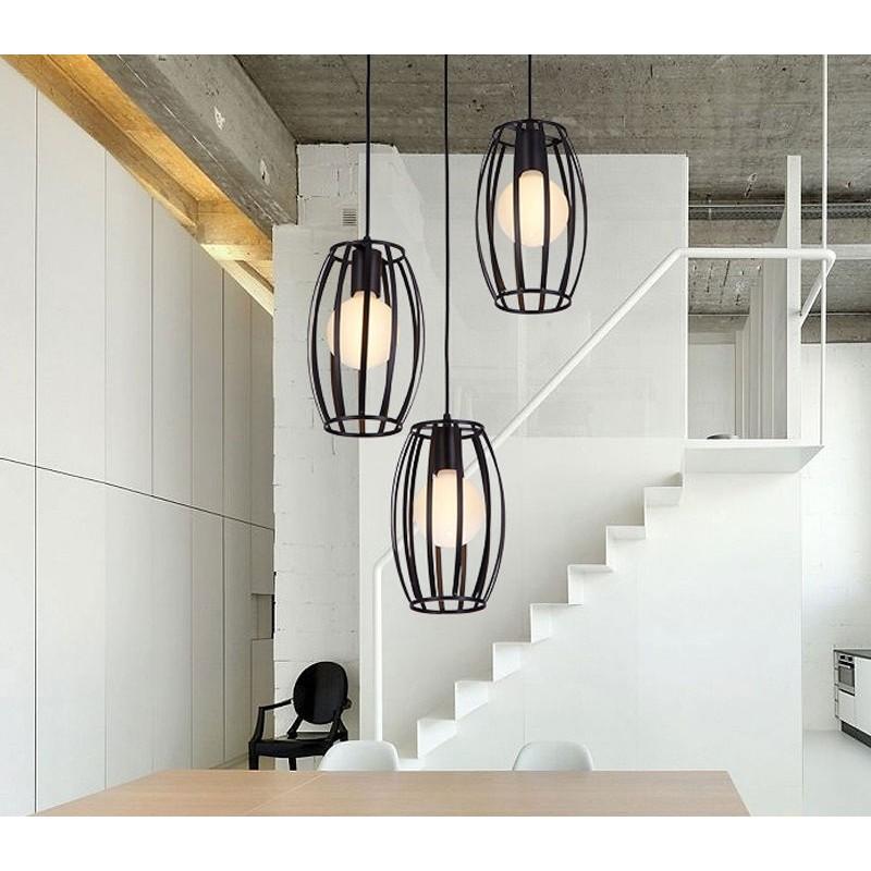 Đèn thả khối hình học khung sắt cao cấp