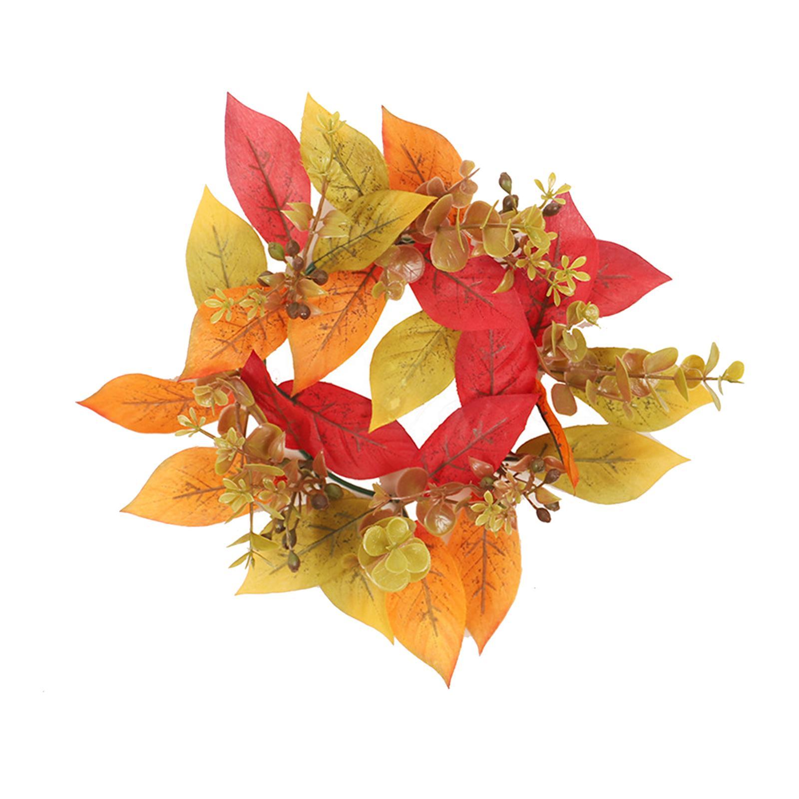 Candle  Wreath Fall Wreath Candle  for Living Room Tabletop