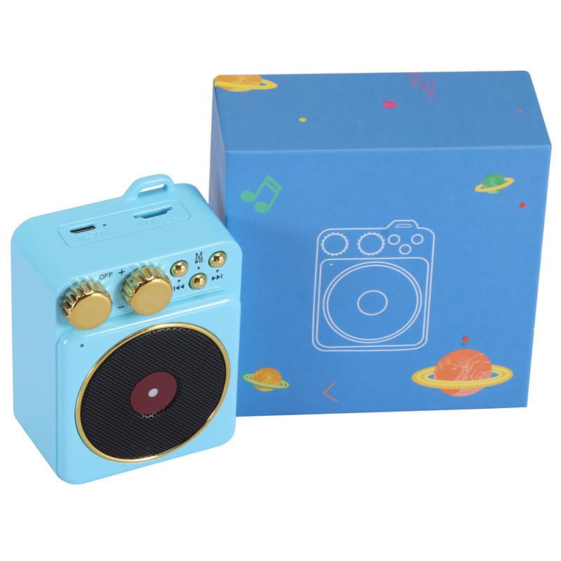 Maoshanwang Phonograph T10 loa bluetooth mini Audio Audio Retro không dây không dây retro loa. Color: green Woofer Size/Full-Range Size: 5.25"  Tweeter Size: 4.5"