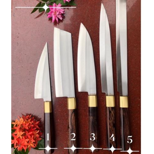 Bộ dao cao cấp chuyên dụng thái sashimi thép trắng