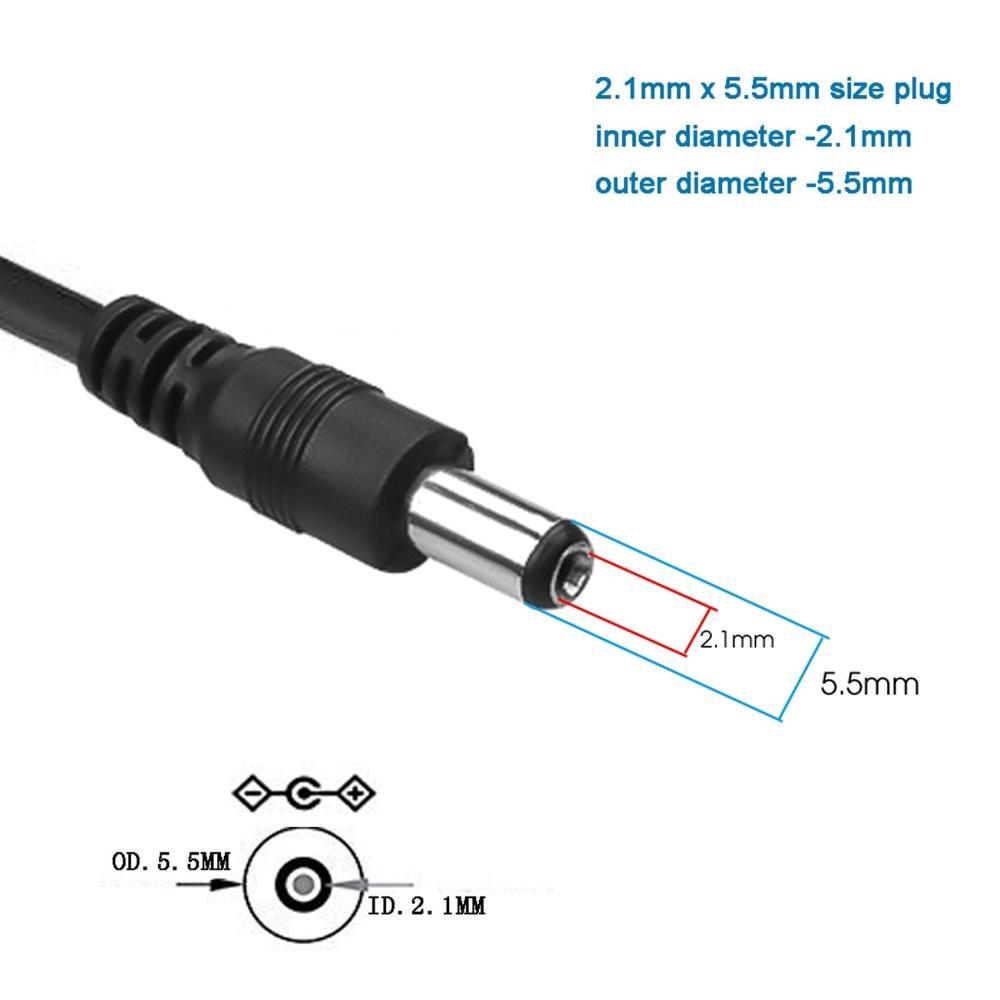 Dây cáp sạc 5V USB ra DC 5.5 mm chất lượng cao, Dây DC 5v - 5.5mm