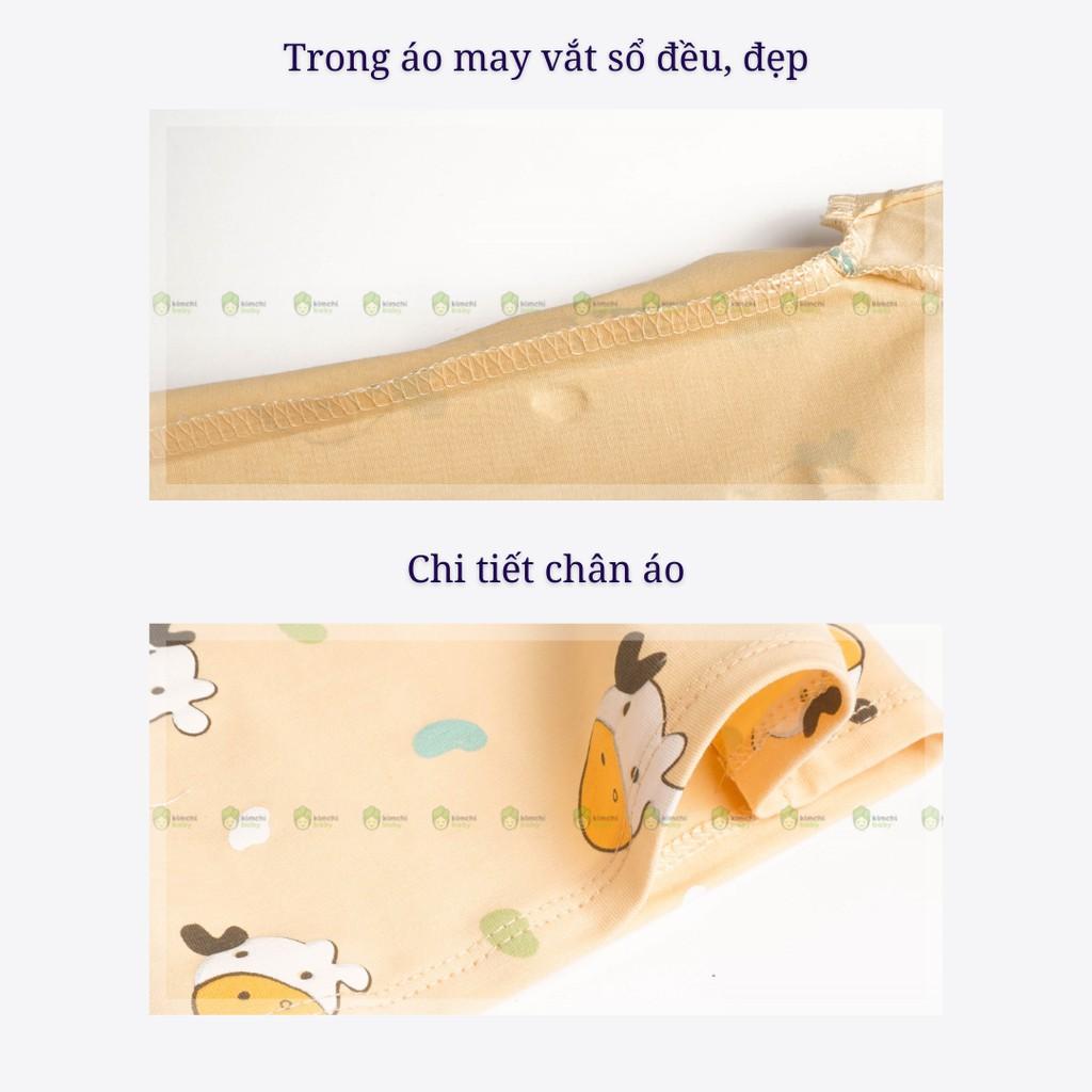 Đồ Bộ Bé Trai, Bé Gái Minky Mom Vải Cotton 100% Họa Tiết Bò Sữa In Nhỏ, Bộ Cộc Tay Cho Bé Mặc Nhà Mùa Hè MKM2126