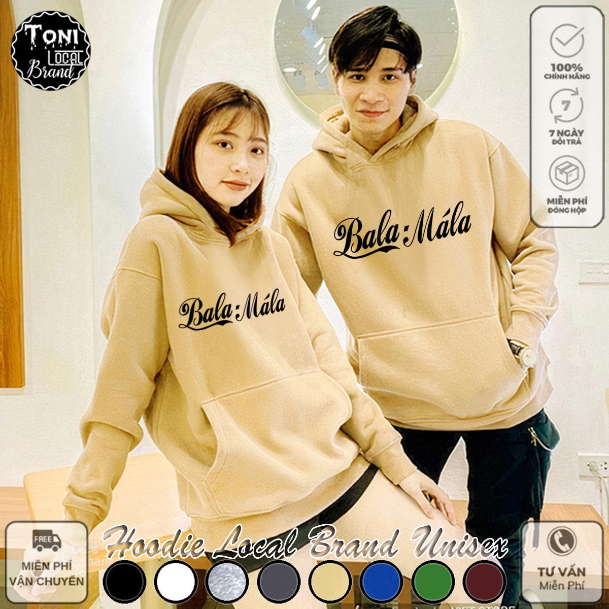 Áo Hoodie Local Brand BalaMala nỉ bông form rộng Unisex
