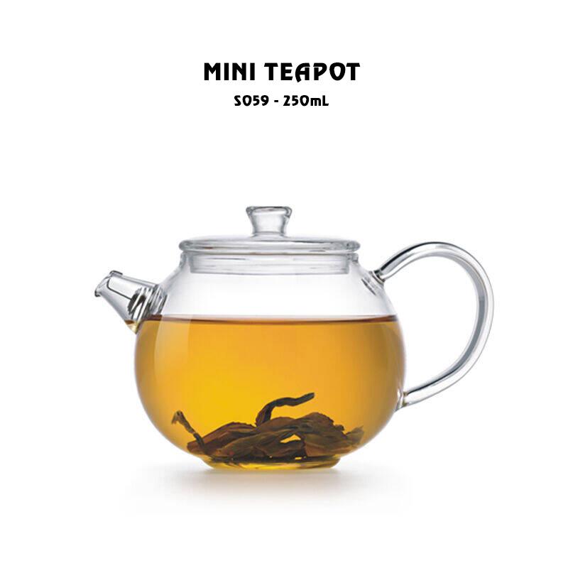 Bình thiền trà, bình lọc trà thủy tinh mini - 250ml