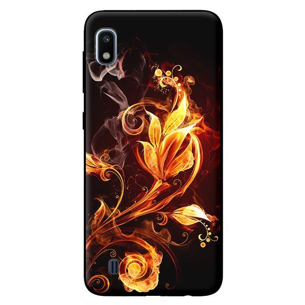 Ốp lưng in cho Samsung Galaxy A10 mẫu Hoa Lửa - Hàng chính hãng