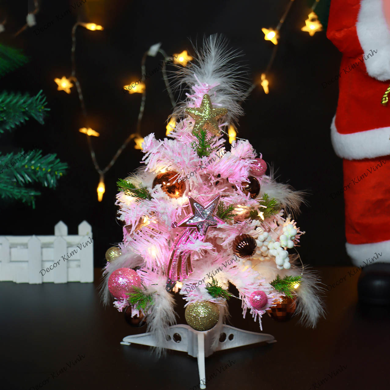 Cây Thông Nhí TH07 Cây Thông Hồng Trang Trí Giáng Sinh Cây Thông Noel