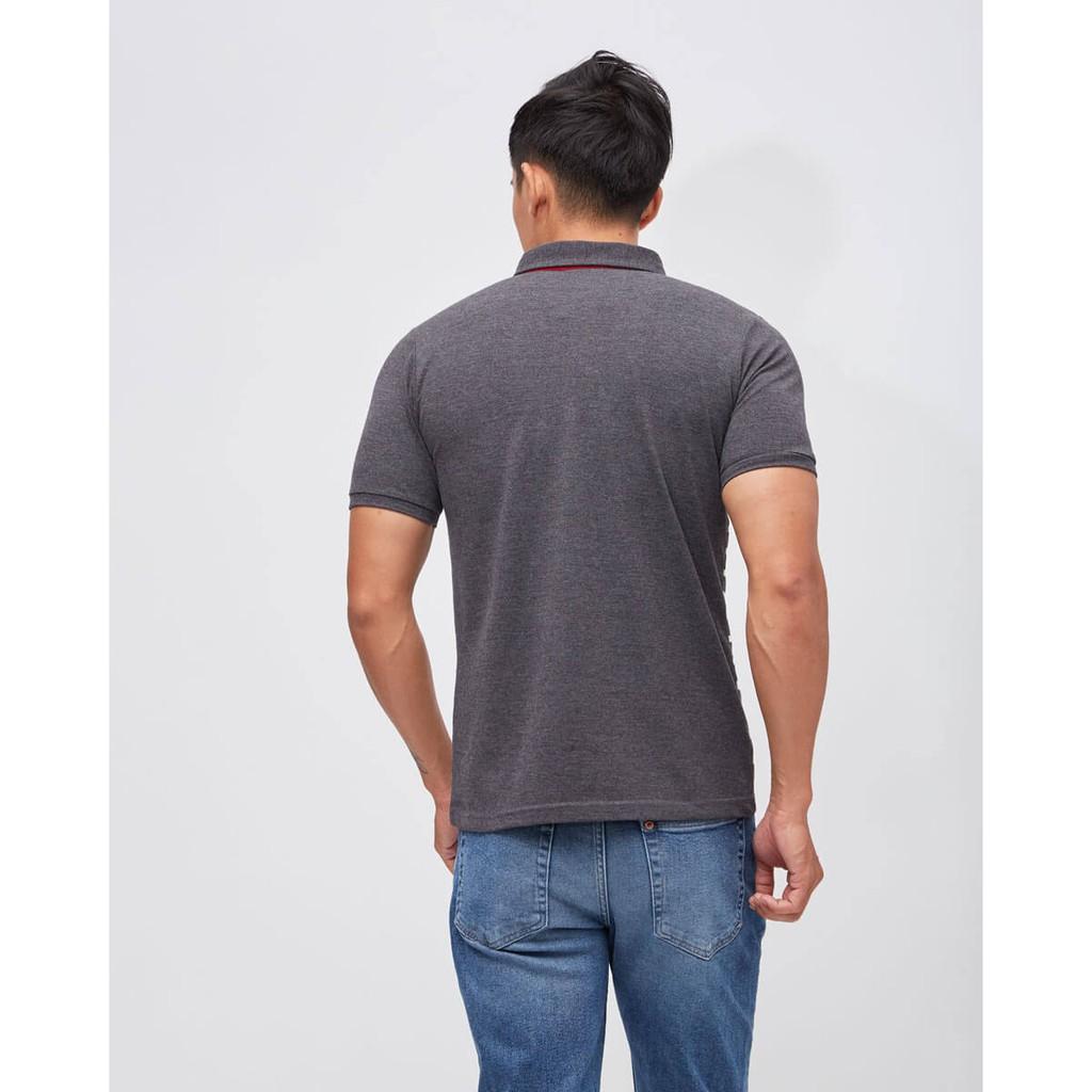 Áo Thun Nam Cotton Có Cổ Xám Sọc TC268 F2