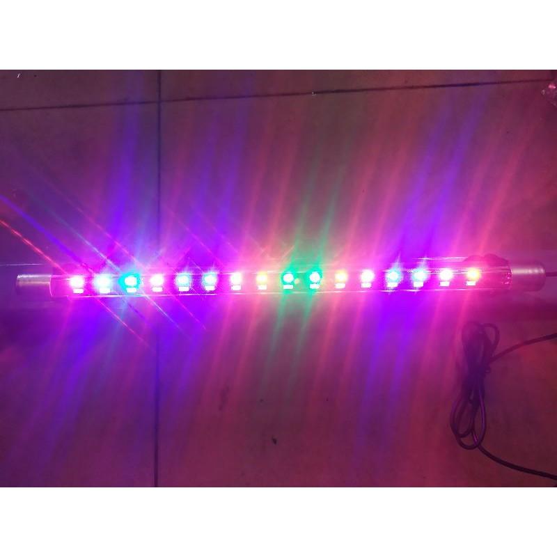 ĐÈN HỒ CÁ ĐỔI MÀU rgb - LED T8 - 2 hàng bóng (3 CHẾ ĐỘ SÁNG) CHO HỒ CÁ