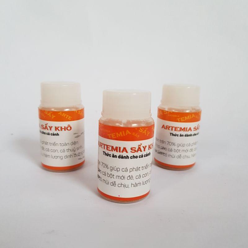 Artemia sấy khô hộp 150ml - Artimia sinh khối thức ăn tươi cho cá cảnh -tặng kèm ống cho ăn nhỏ giọt