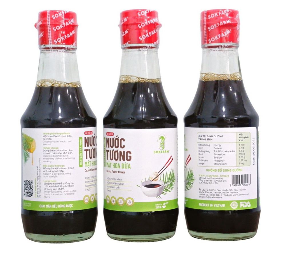 NƯỚC TƯƠNG MẬT HOA DỪA - 200ML - MeKong Home