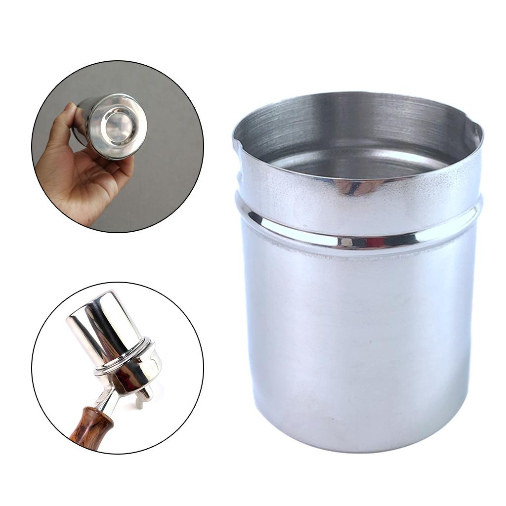 58mm Coffee Dosing Cup Sniffing Mug Grinder Assistant DIY Tools Silver
