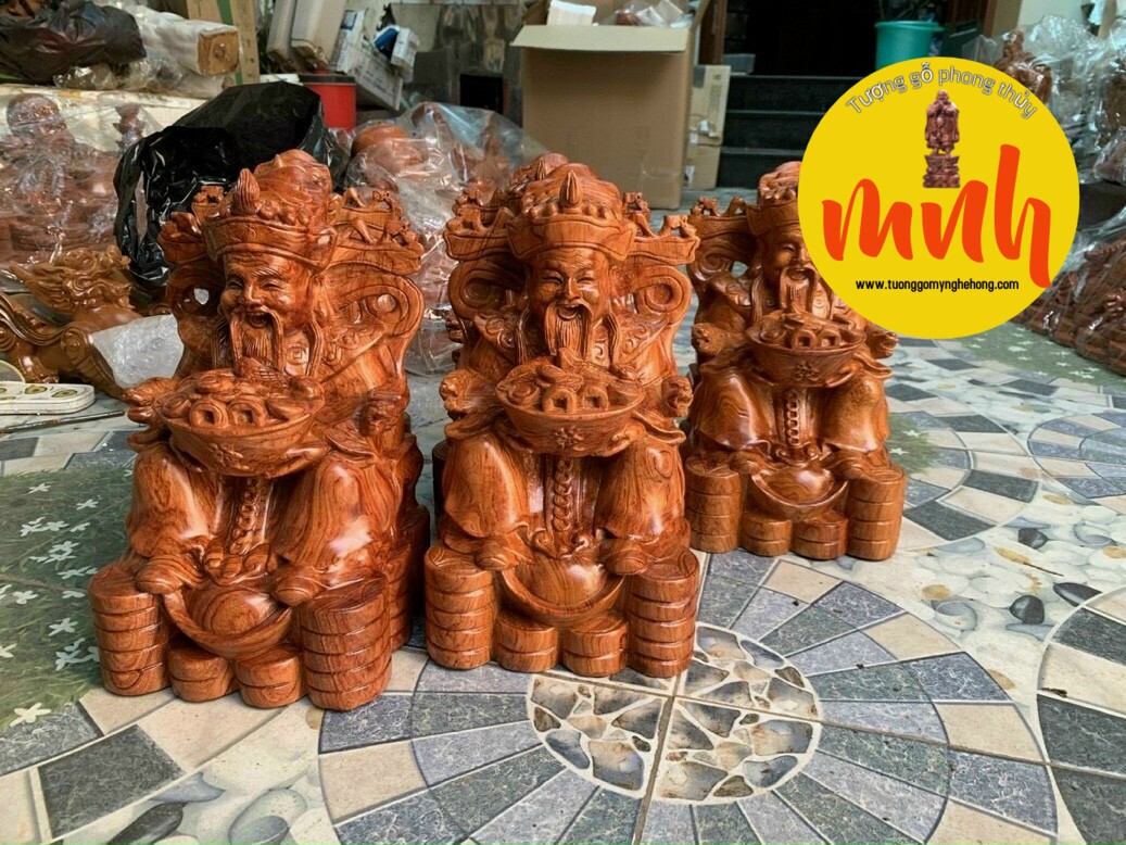 Tượng Gỗ Thần Tài Phong Thủy
