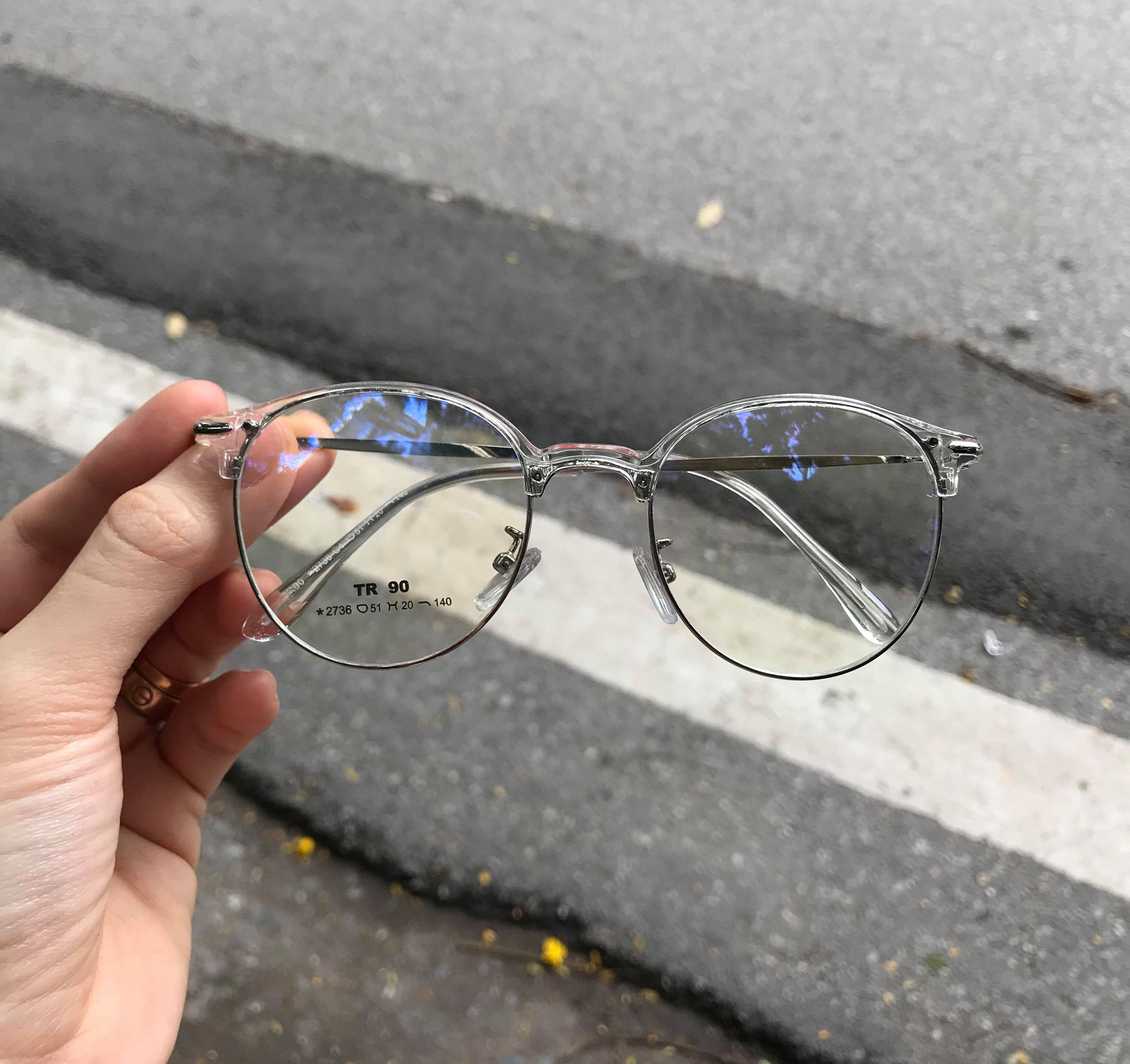 Kính gọng Hàn Quốc Mắt tròn Unisex thời trang