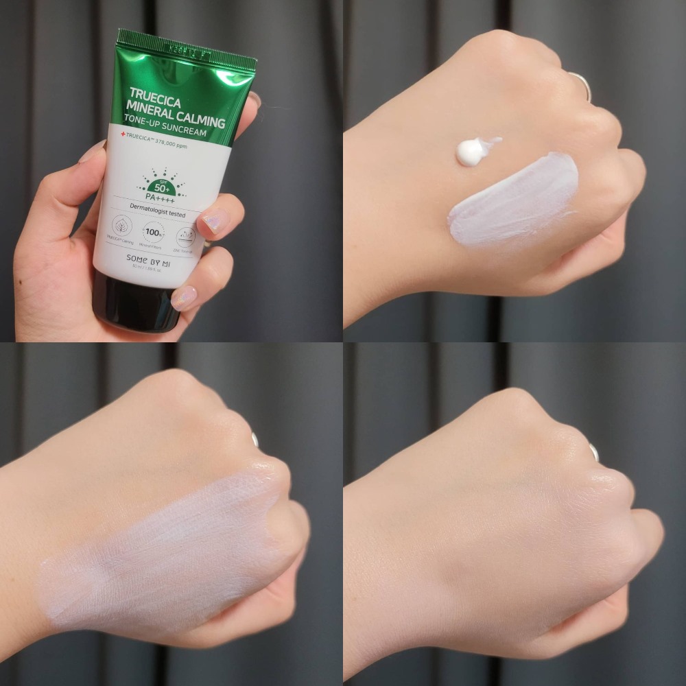 Kem Chống Nắng Dành Cho Da Dầu Mụn, Nhạy Cảm Some By Mi Truecica Mineral Calming Tone-up Suncream