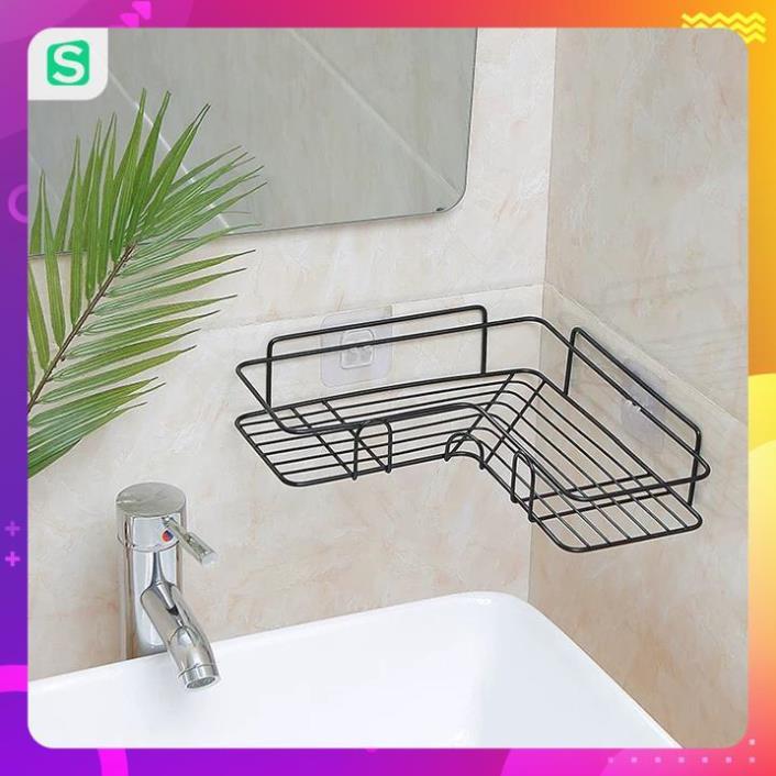 Kệ Góc Đa Năng Bằng Sắt Dán Tường Siêu Chắc đa năng tiện dụng