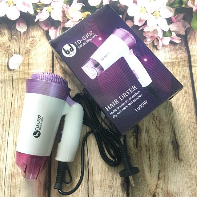 MÁY SẤY TÓC MINI CÁ NHÂN TD0302 1000W
