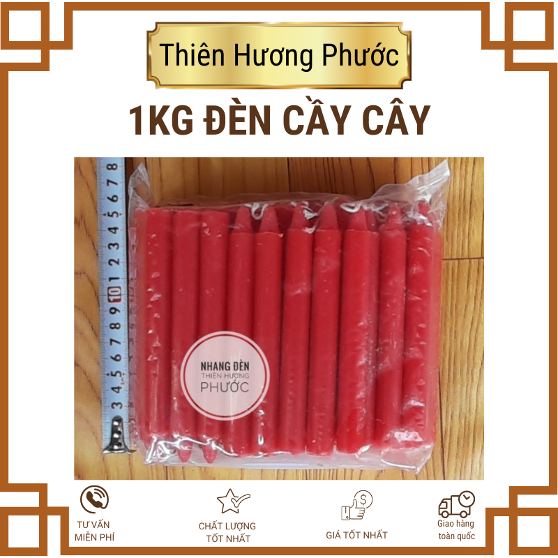 Đèn cầy 1kg có nhiều loại gồm 14cây, 28, 32, 42