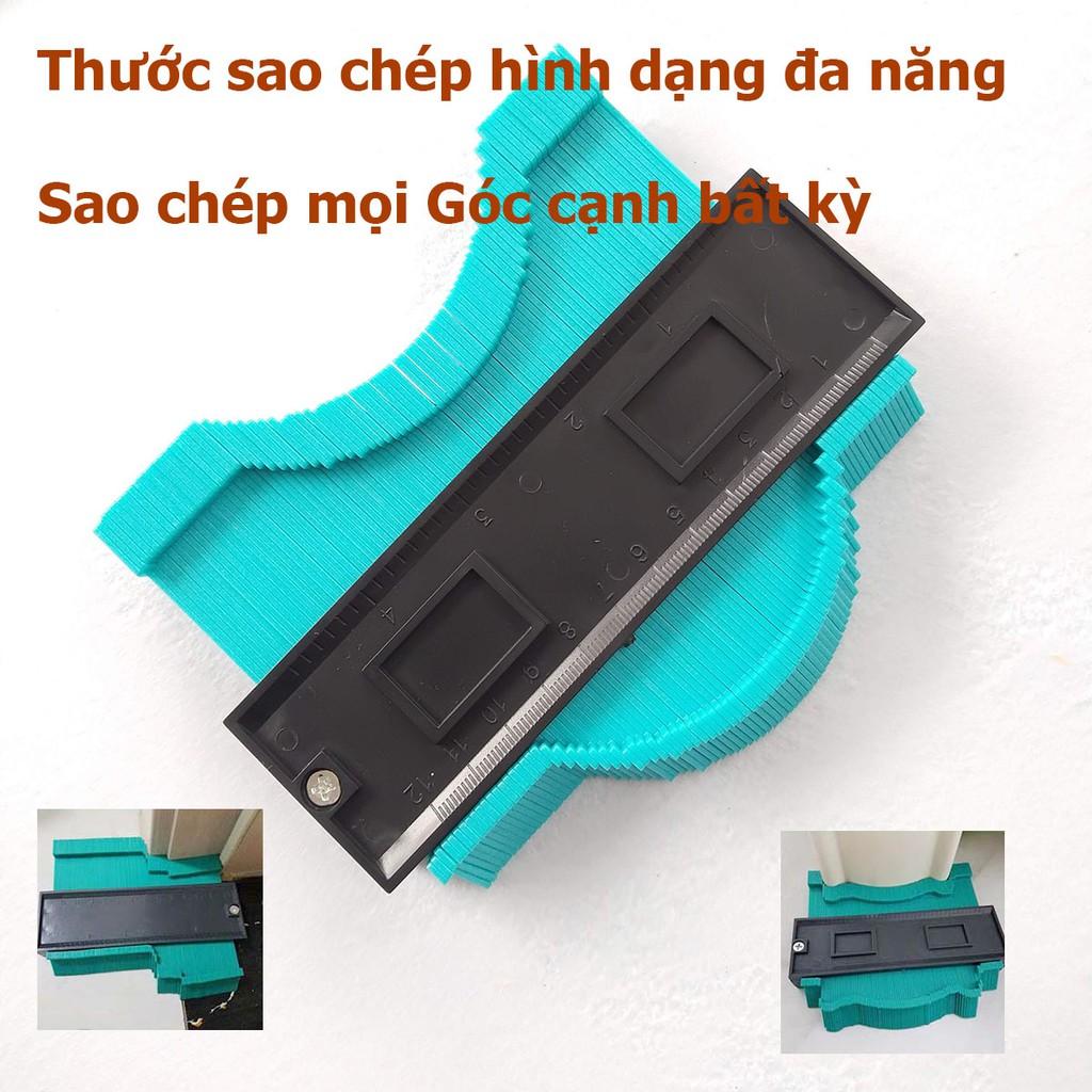 Loại 25cm -Thước sao chép hình dạng đa năng - dụng cụ sao chép đường viền mọi hình dạng bất kỳ