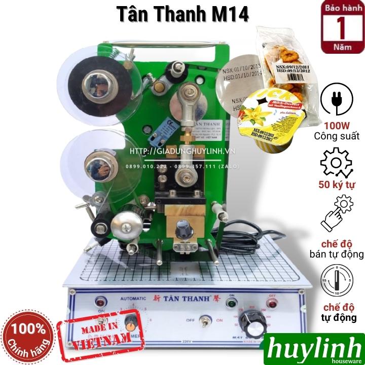 Máy in đóng date tự động - bán tự động Tân Thanh M14 - Hàng chính hãng