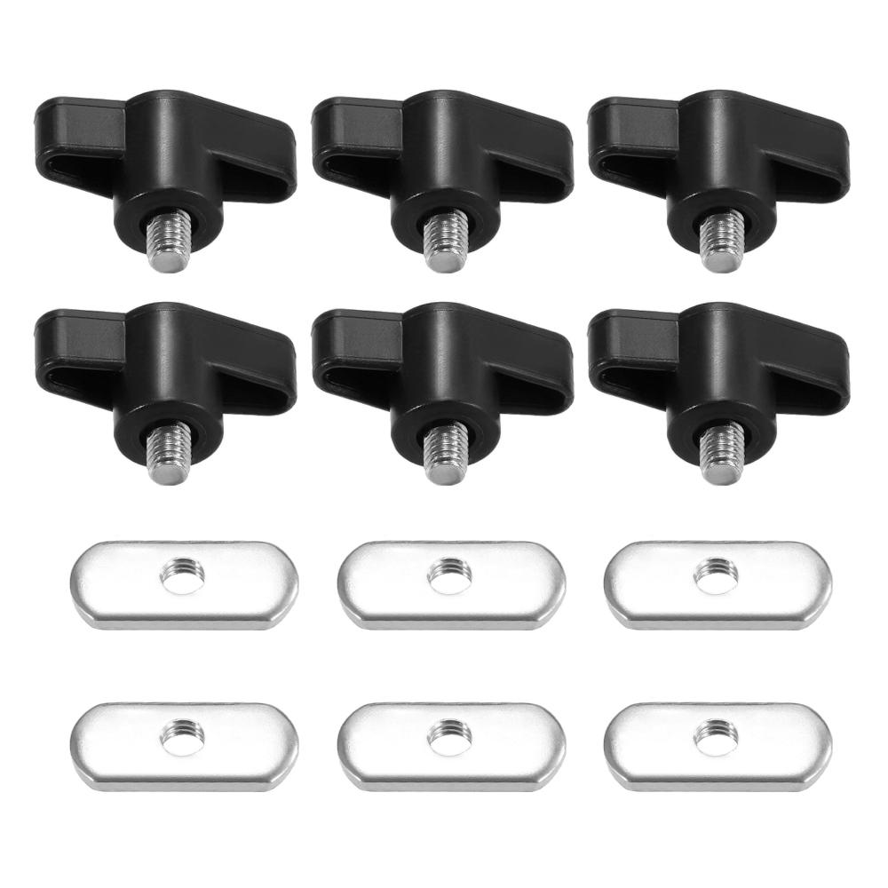 6 bộ vít bằng thép không gỉ bọc nylon dùng cố định các bộ phận trên thuyền Kayak, Phụ kiện Thuyền đánh cá