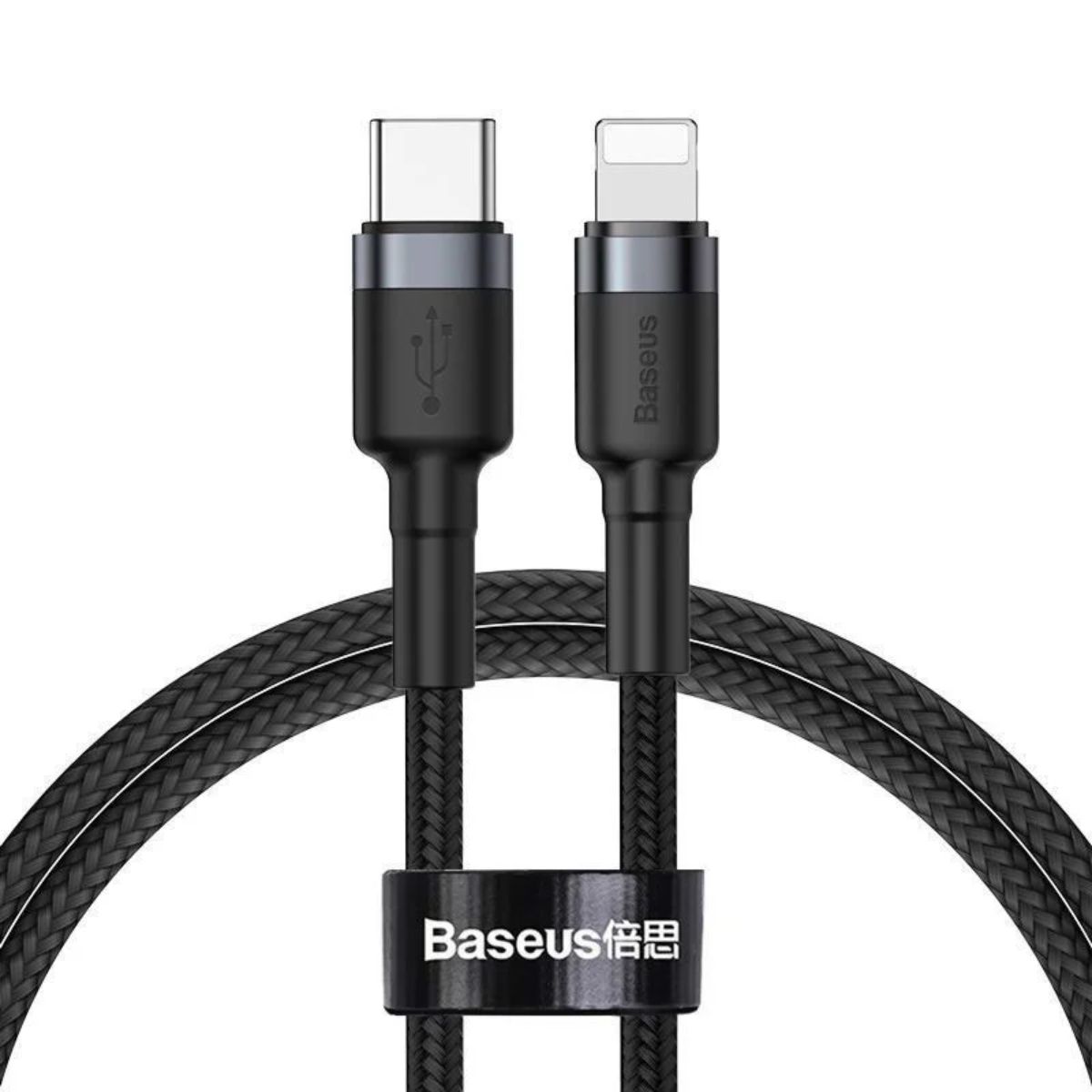 Cáp sạc Baseus Cafule data cable type C to iP 18W CATKLF nhanh truyền dữ liệu type-C to IP - hàng chính hãng