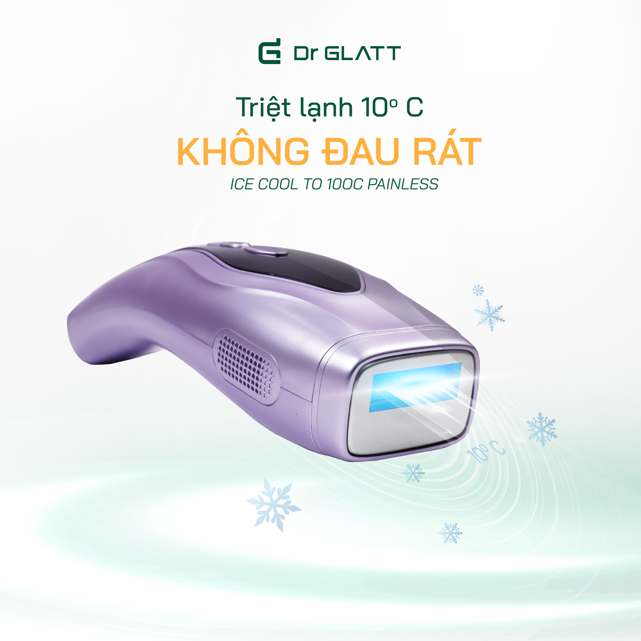 Máy Triệt Lông Mini Triệt Lông Cá Nhân DR GLATT IPL Pro 3.0