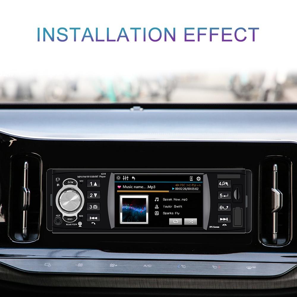 Máy nghe nhạc MP5 bluetooth 4.2 1 Din 4.1 Inch TF nhiều màu sắc kèm phụ kiện