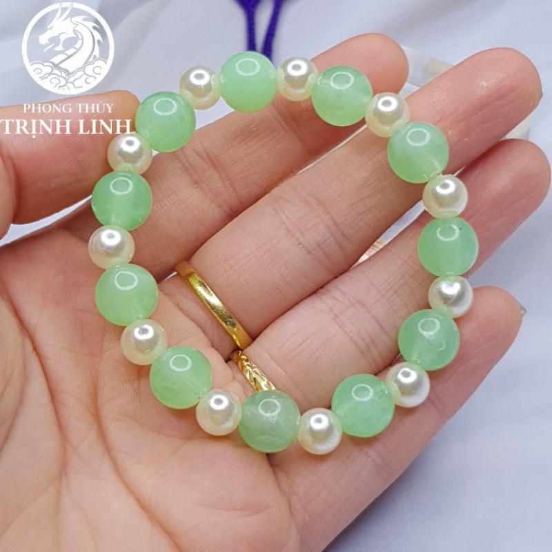 VÒNG CHUỖI HẠT BẸT XANH LÁ SIZE 10LY