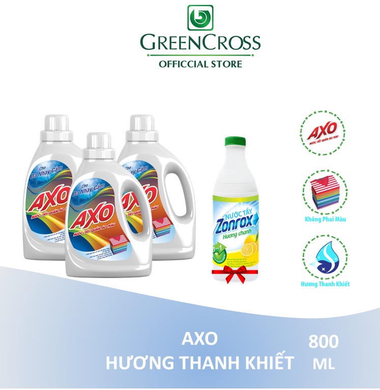 COMBO 3 CHAI TẨY MÀU AXO 800ML - HƯƠNG THANH KHIẾT