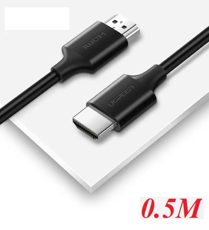 Ugreen UG60173HD134TK 0.5M màu đen Cáp tín hiệu HDMI 2.0 hỗ trợ 4K2K Đồng 100% - HÀNG CHÍNH HÃNG