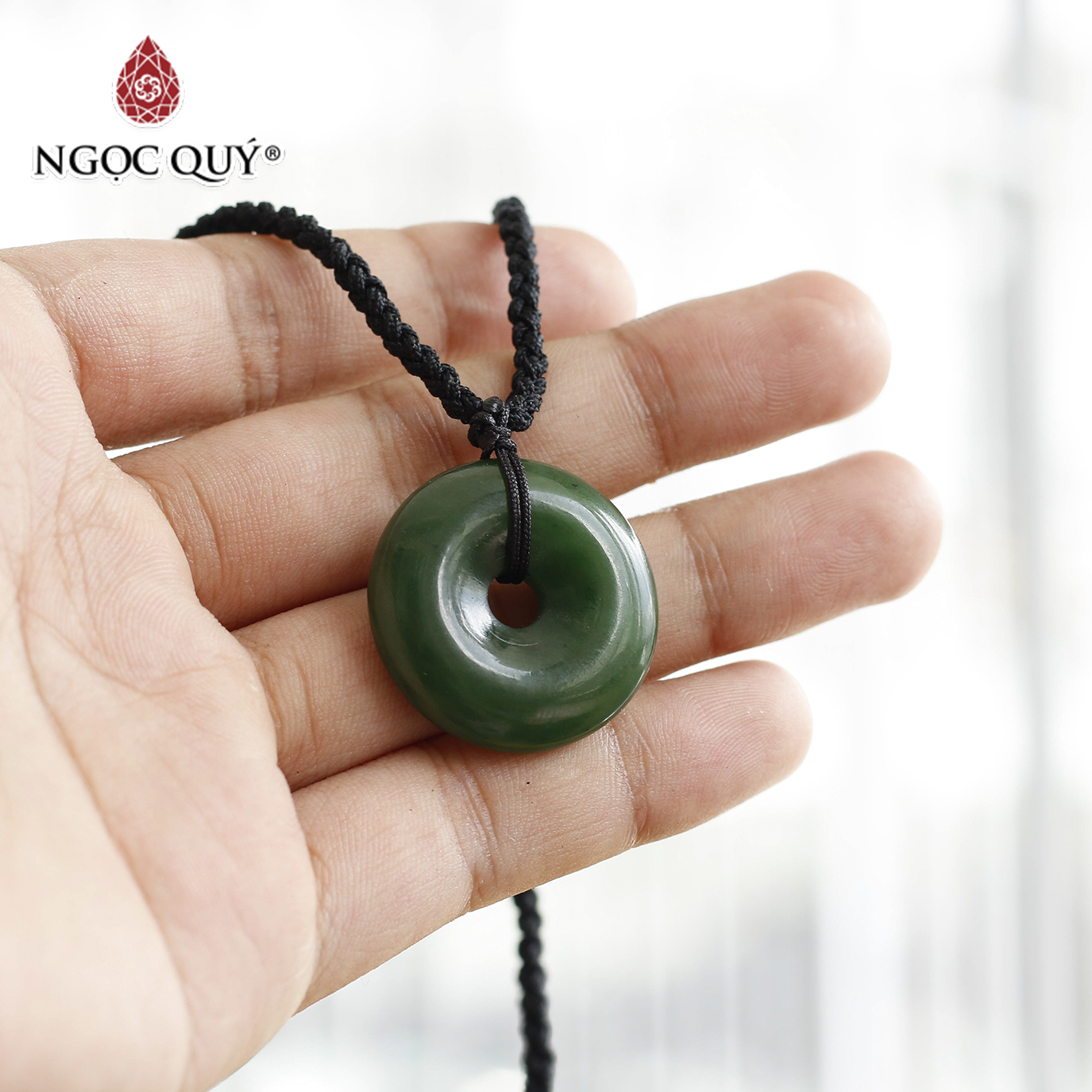 Mặt dây chuyền đồng điếu ngọc bích mệnh mộc, mệnh hỏa - Ngọc Quý Gemstones