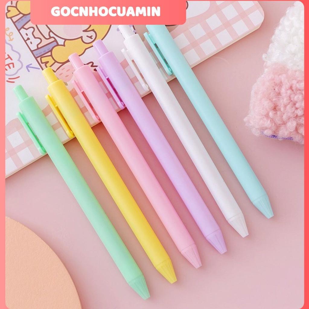 Bút bi bấm nhiều màu siêu xinh ngòi 0,5mm MỰC ĐEN đẹp