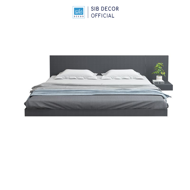 Giường Ngủ Tatami Bệt Phong Cách Nhật Màu Vân Vải SIB Decor GN26