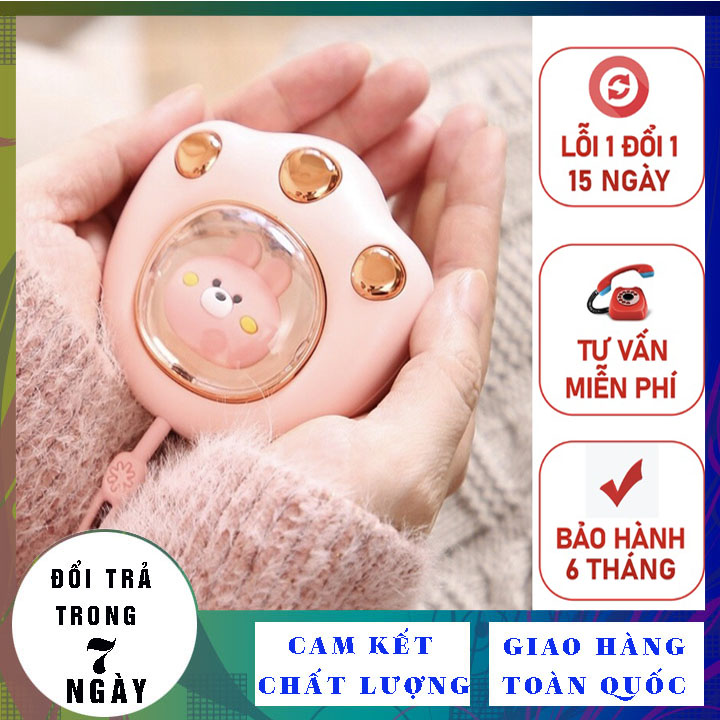 Máy Sưởi Mini Cầm Tay Hình Chân Mèo Dễ Thương